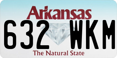 AR license plate 632WKM