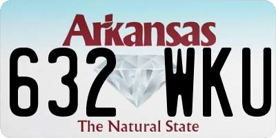 AR license plate 632WKU