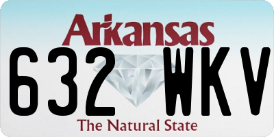 AR license plate 632WKV