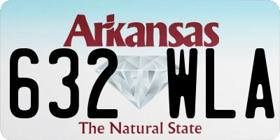 AR license plate 632WLA