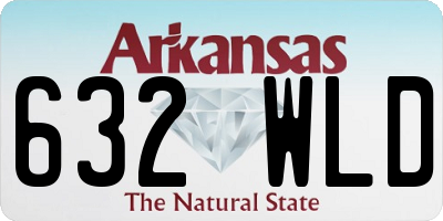 AR license plate 632WLD