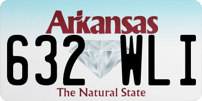 AR license plate 632WLI