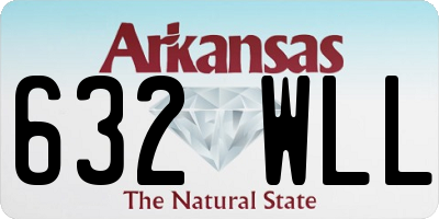 AR license plate 632WLL