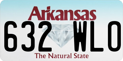AR license plate 632WLO