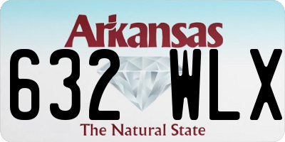 AR license plate 632WLX