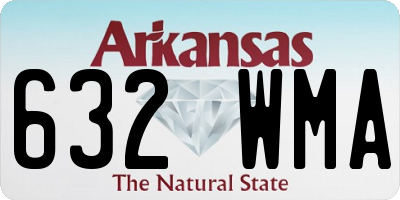 AR license plate 632WMA