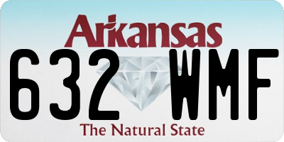 AR license plate 632WMF