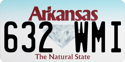 AR license plate 632WMI