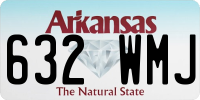 AR license plate 632WMJ