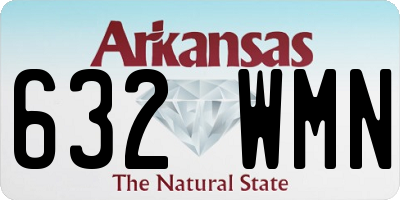 AR license plate 632WMN