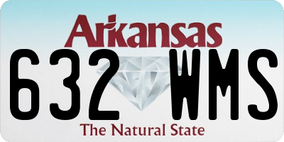 AR license plate 632WMS