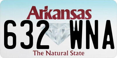 AR license plate 632WNA