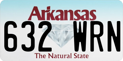 AR license plate 632WRN