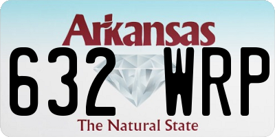 AR license plate 632WRP