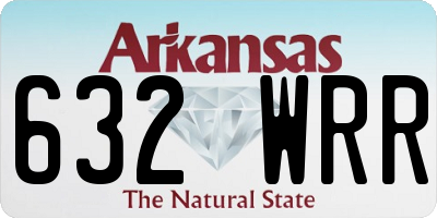 AR license plate 632WRR