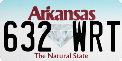 AR license plate 632WRT