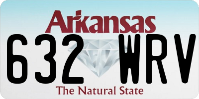 AR license plate 632WRV