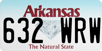 AR license plate 632WRW