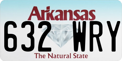 AR license plate 632WRY