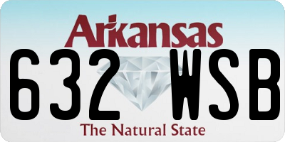 AR license plate 632WSB