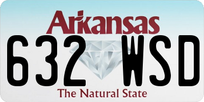 AR license plate 632WSD