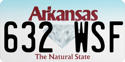 AR license plate 632WSF