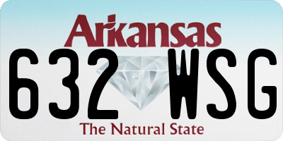 AR license plate 632WSG