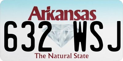 AR license plate 632WSJ