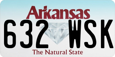 AR license plate 632WSK