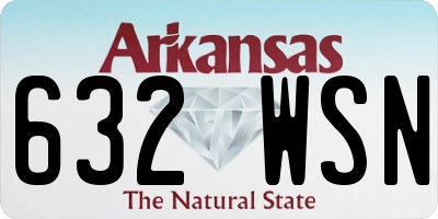 AR license plate 632WSN