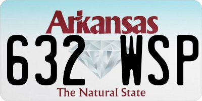 AR license plate 632WSP