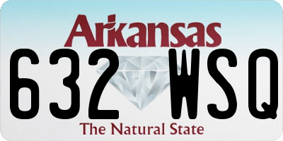 AR license plate 632WSQ