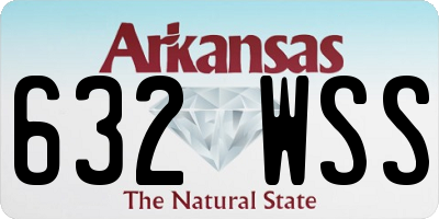 AR license plate 632WSS
