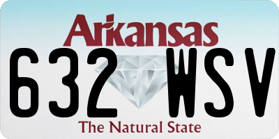 AR license plate 632WSV