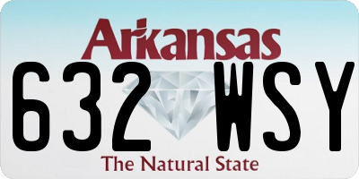 AR license plate 632WSY