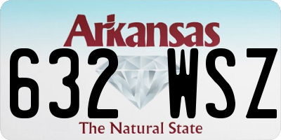 AR license plate 632WSZ