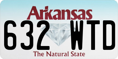 AR license plate 632WTD