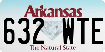 AR license plate 632WTE