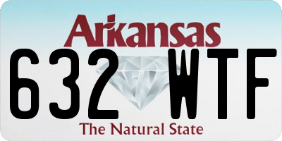 AR license plate 632WTF