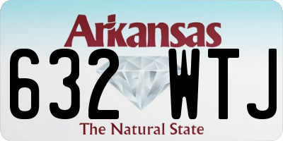 AR license plate 632WTJ