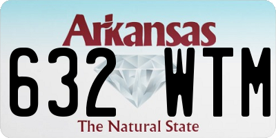 AR license plate 632WTM