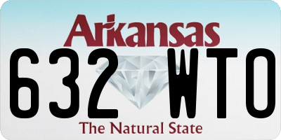 AR license plate 632WTO