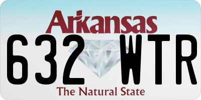 AR license plate 632WTR