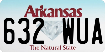 AR license plate 632WUA