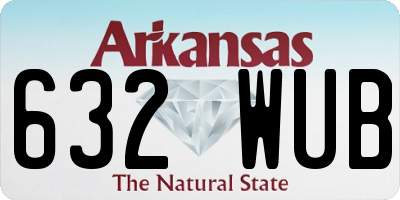 AR license plate 632WUB