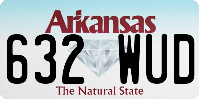 AR license plate 632WUD