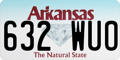 AR license plate 632WUO