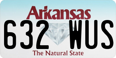 AR license plate 632WUS