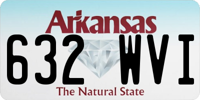 AR license plate 632WVI