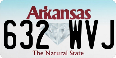 AR license plate 632WVJ